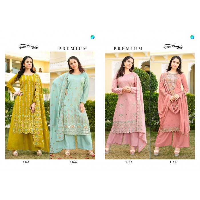 Your Choice Premium Heavy Chinon Salwar Suits